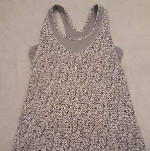 Lululemon Size 6 Crossback Floral Top